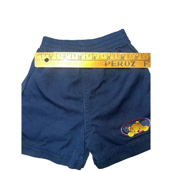 Vintage Disney Winnie the Pooh Baby Outfit Shirt Shorts Set button up preppy 6/9 - Picture 4 of 9